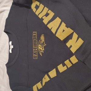 Black Baltimore Ravens thermal, mens Large, NWOT!